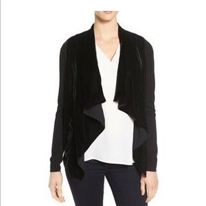 Michael kors velvet panel cardigan